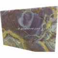 Slab marmer ungu batu Onyx alam berwarna-warni